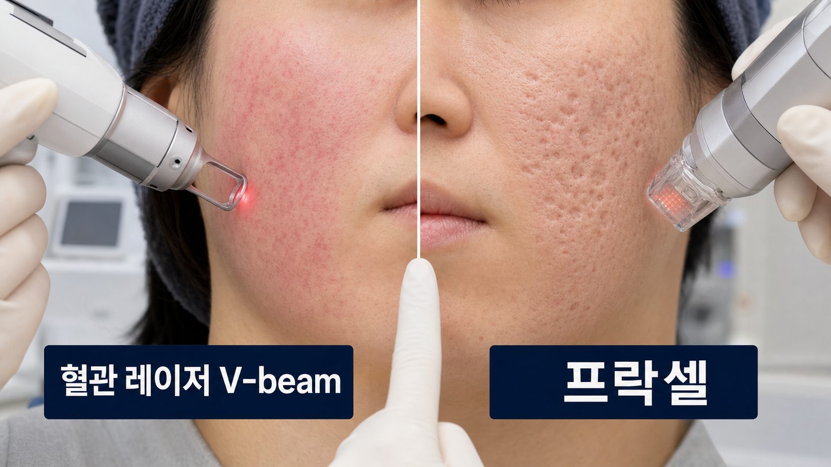 여드름 흉터 레이저와 프락셀은 어떤 차이가 있나요?