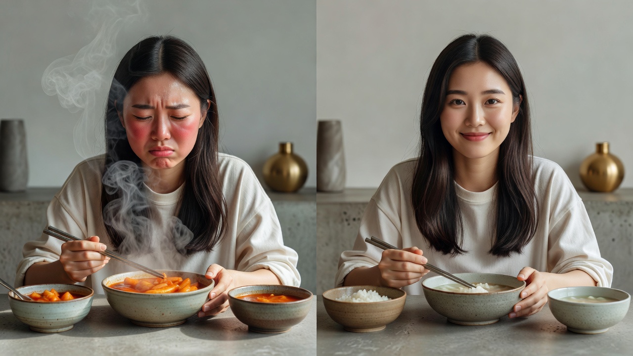 얼굴 홍조 원인 음식과 혈관 확장 이유