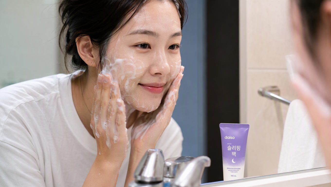 다이소 슬리핑팩을 바르고 다음날 세안할 때 어떤 느낌이 드나요?